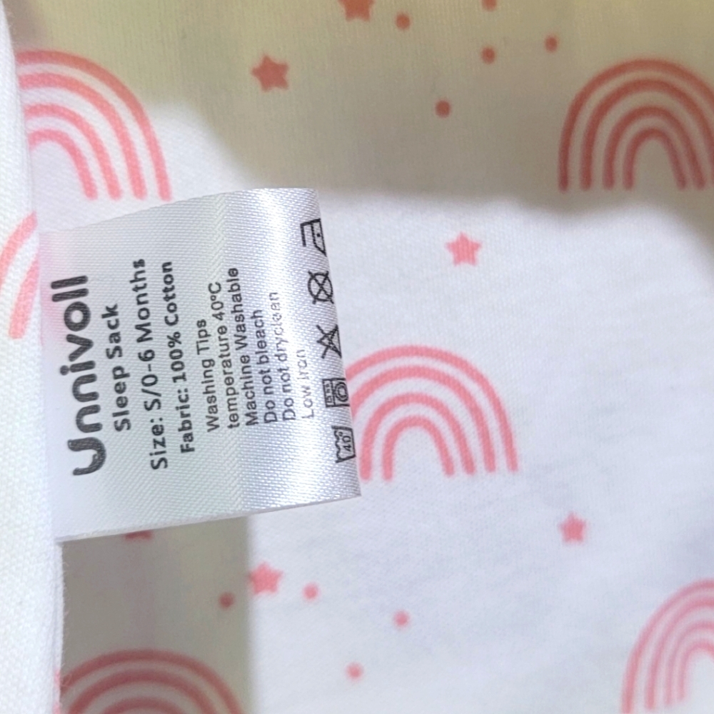 NWT Unnivol Sleep Sack. Infant's size Small 0-6 months. 100% cotton. - Picture 6 of 6